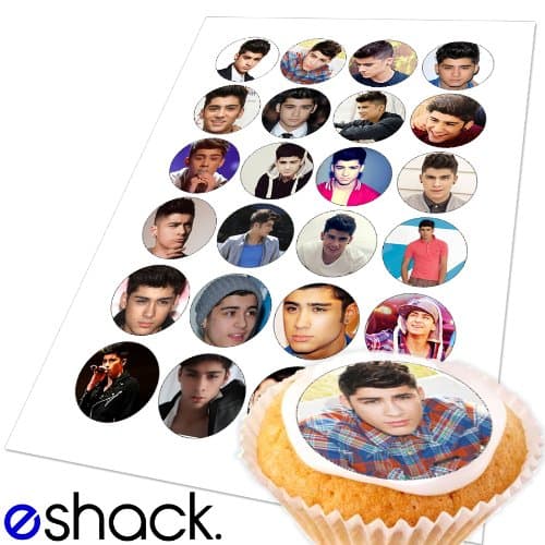 Cakeshop 24 x Zayn Malik 1 Direction Edible Cake Toppers