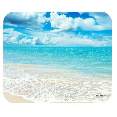 iFUOFF Non-Slip Rubber Hawaii Beaches Sunny Day Rectangular Mousepad