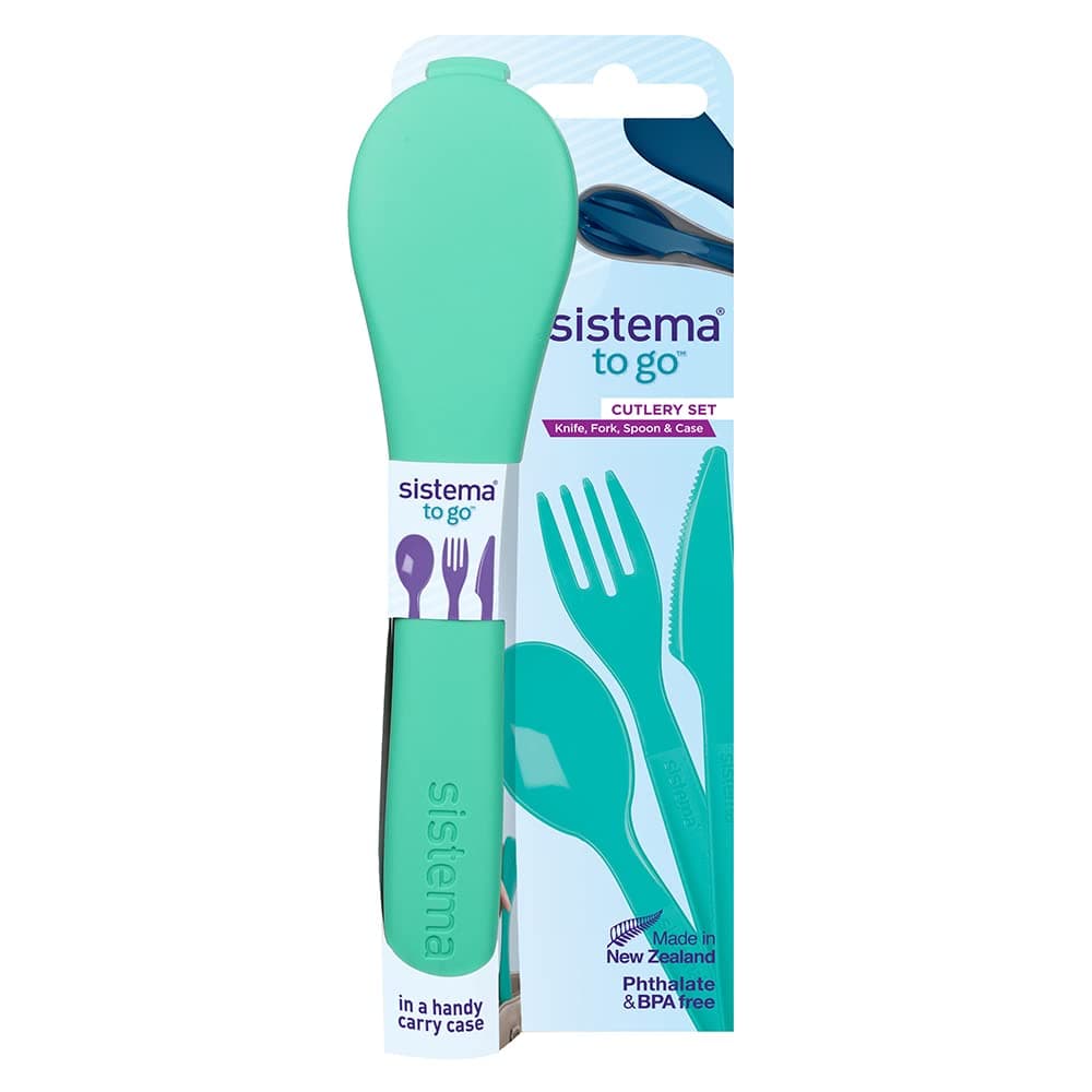 Sistema Cutlery To Go Set Turquoise