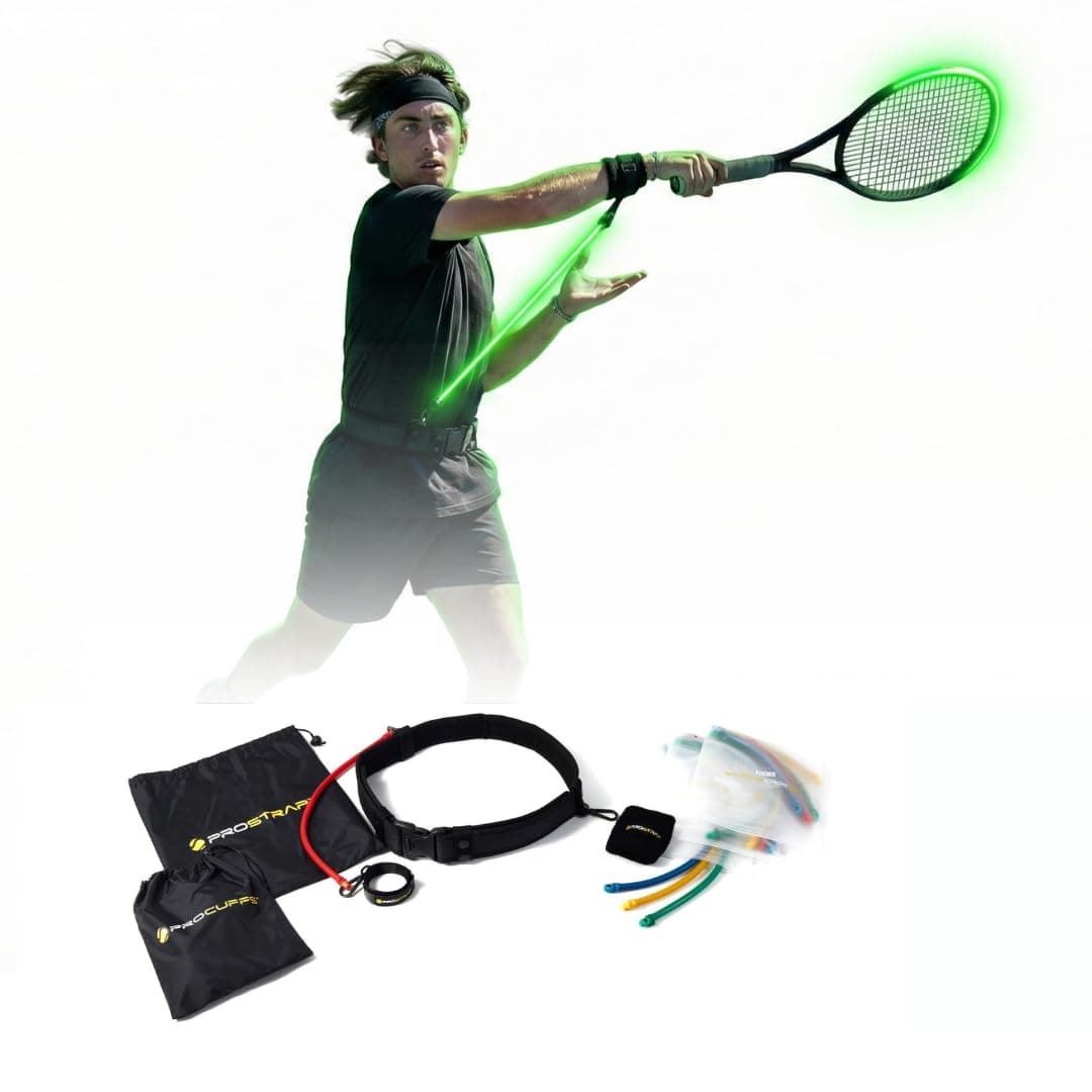 PROSTRAP-Pro Tennis Swing Trainer | Full Groundstroke Training System for Advanced Players | Develop Power, Spin, and Muscle Memory Like The Pros