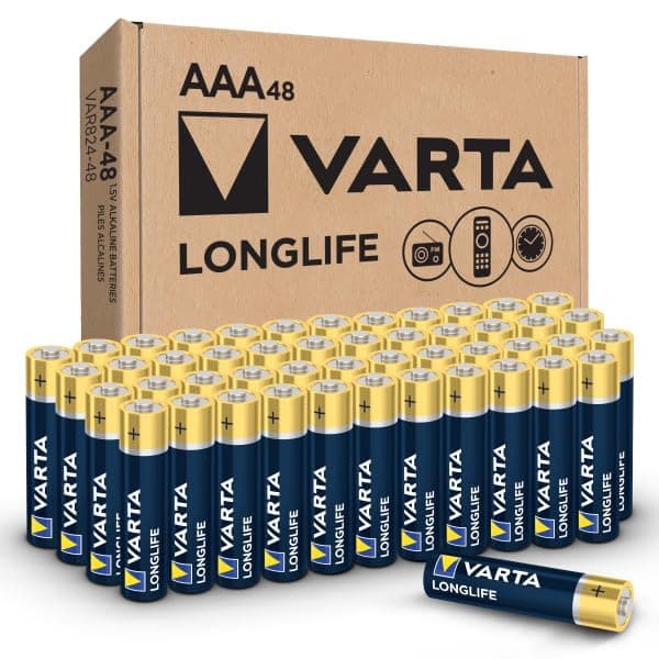 Longlife AAA Batteries (48 Pack), Alkaline Triple A Battery