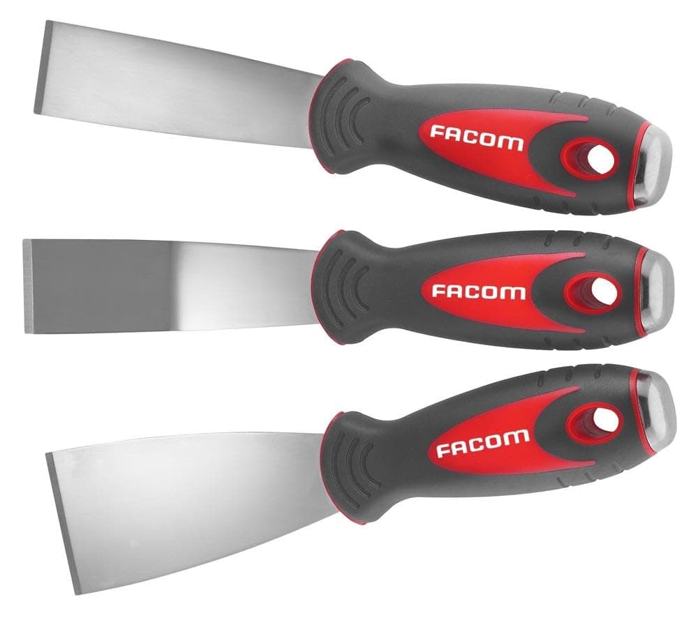 Facom 235.J1 Stainless Steel Scraper Set, 3 Pieces