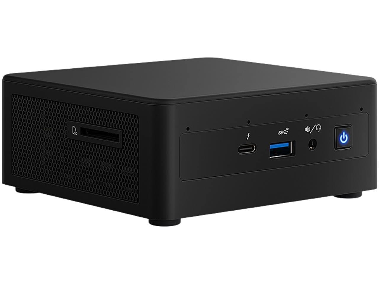 NUC 11 Pro Performance Kit NUC11PAHi7 (4-Core i7-1165G7, 32GB RAM, 1TB SSD, Iris Graphics) Mini Business Gaming Desktop, Thunderbolt 3, Wi-Fi, 3-YR Warranty, IST Computers SD Card, Win 10 Pro