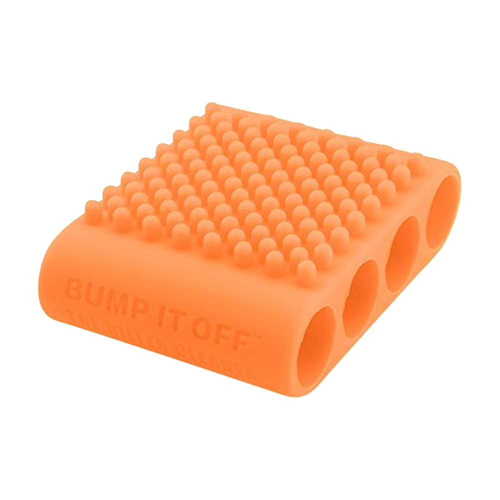 Silicone Cleaning Scrubber Brush for Fabric, Kitchen, Pets, Body, Beauty | Orange