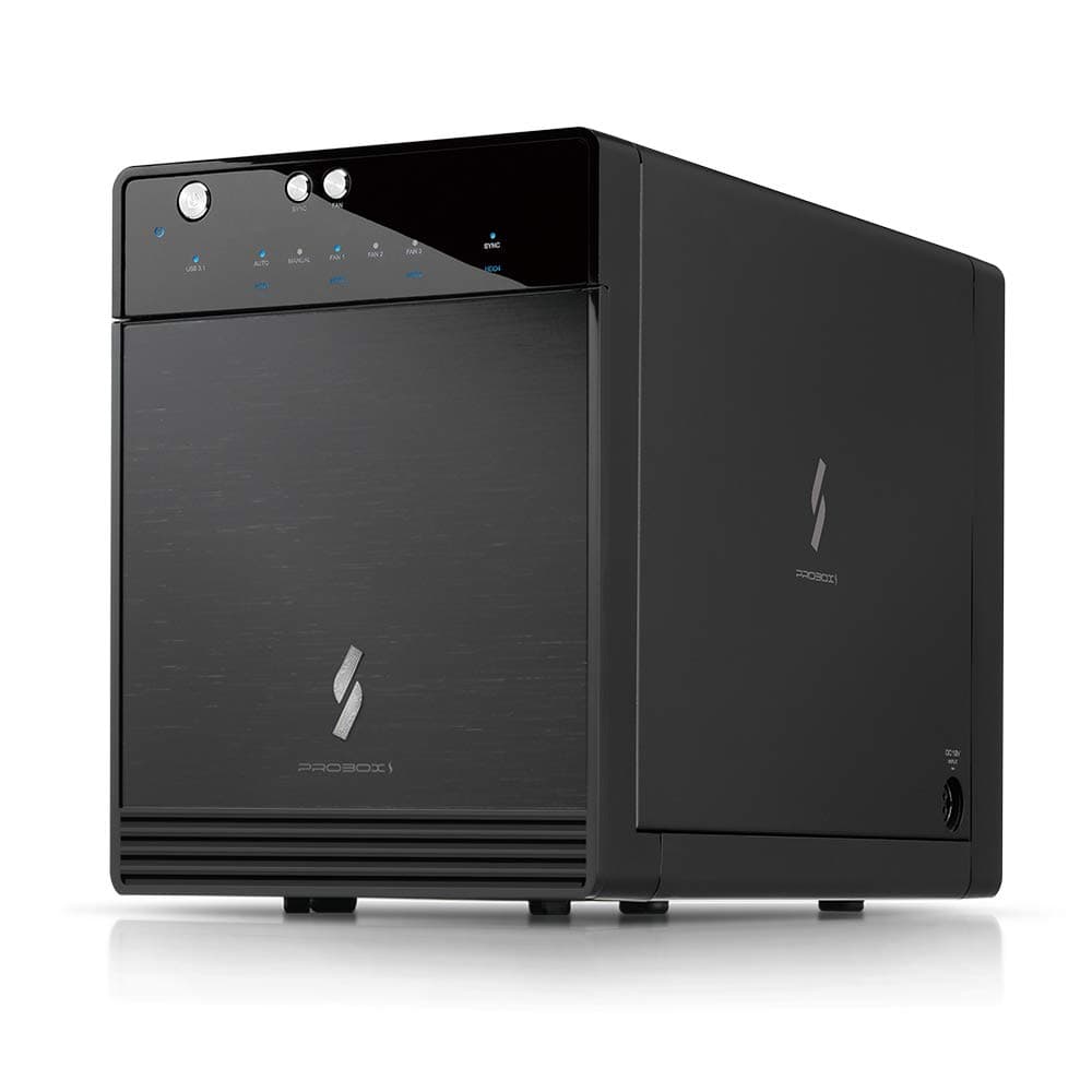 Mediasonic USB 3.1 4 Bay 3.5' SATA Hard Drive Enclosure - USB 3.1 Gen 2 10Gbps Type C/USB-C (HF7-SU31C)