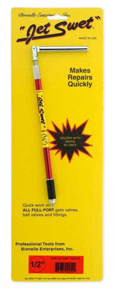 JET SWETTool 1/2 inch - Pro Plumbing Plug, Fast Water Line Repairs, Solder Joints without Draining Entire Water Pipe System - Withstands High Heat, High Pressure 65 psi