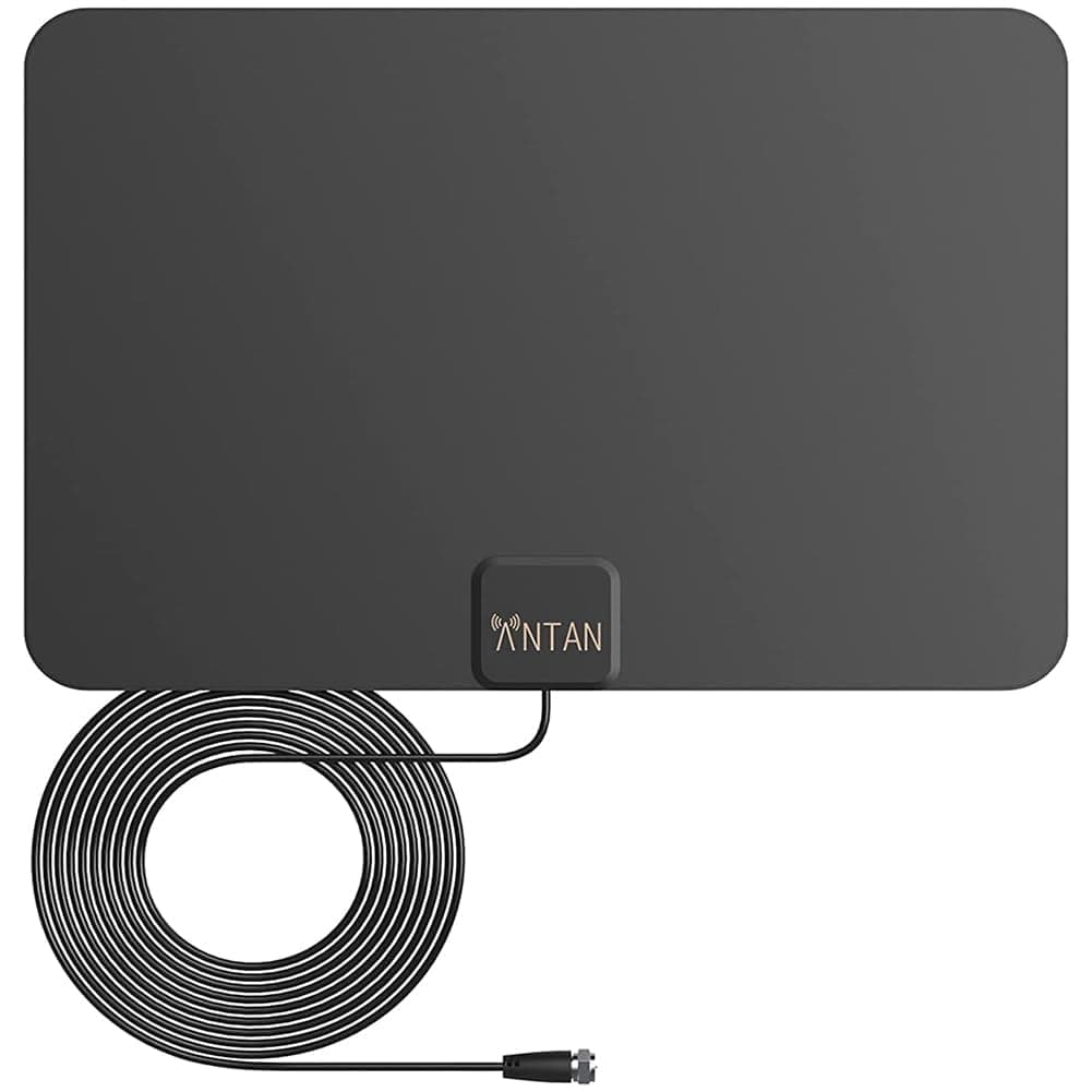 ANTAN Indoor Window HDTV Antenna 35 45 Miles Range Support 8K 4K 1080P UHF VHF view HDTV Channels with Longer 16.5ft Coaxial Cable