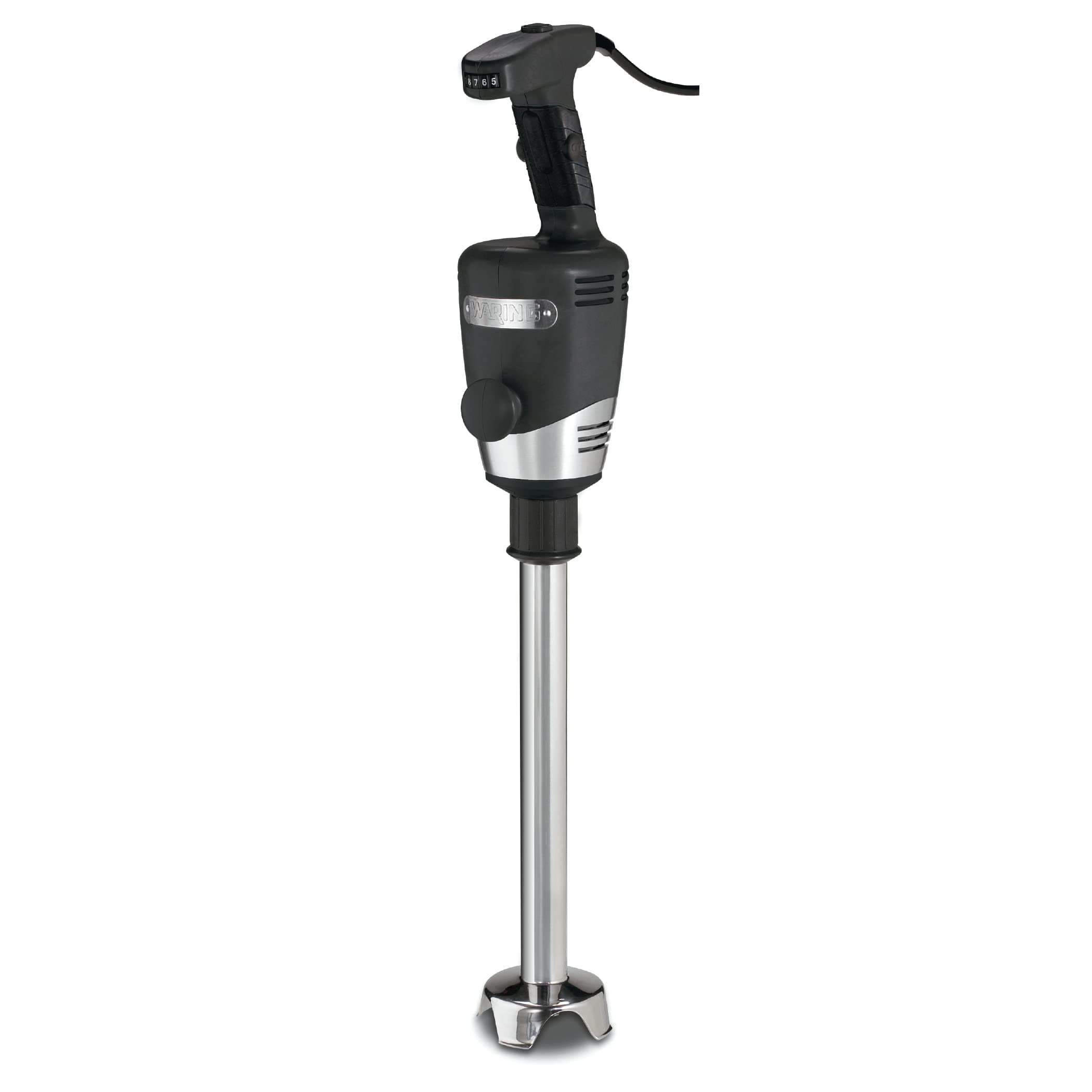 Waring Commercial Big Stix Heavy Duty Stick Immersion Hand Held Blender, 14" Removable Shaft, 1 HP, 750 Watt, Variable Speed Motor, Professional Restaurant Grade, 15 Gal Capacity, 120V, 5-15P WSB55, Black/Silver
