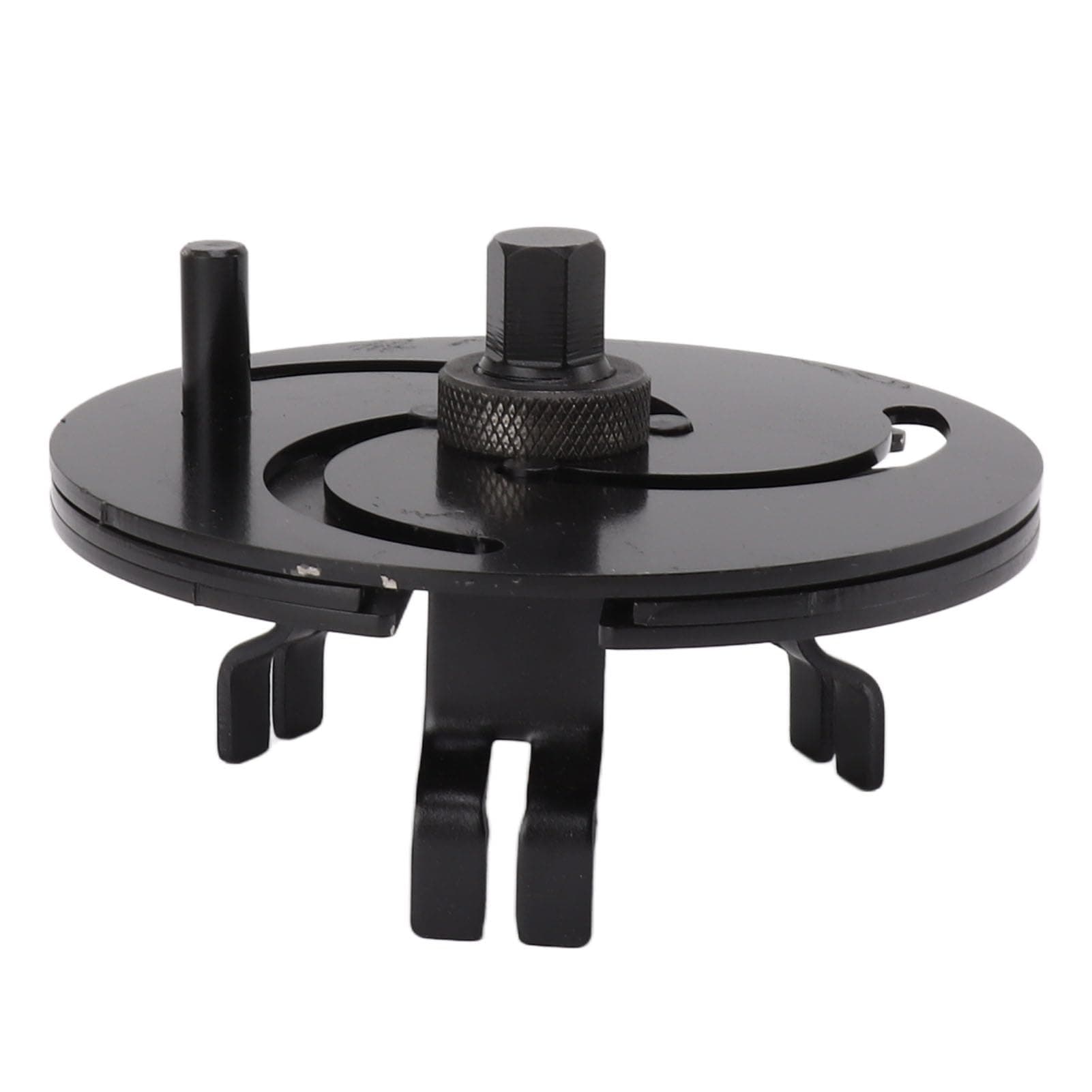 Universal Fuel Pump Removal Tool, Round Steel Multifunctional Oil Pump Removal Tool Adjustable 3 Jaws Tightening Fuel Tank Lid Wrench for Removing Gasoline Pump Caps