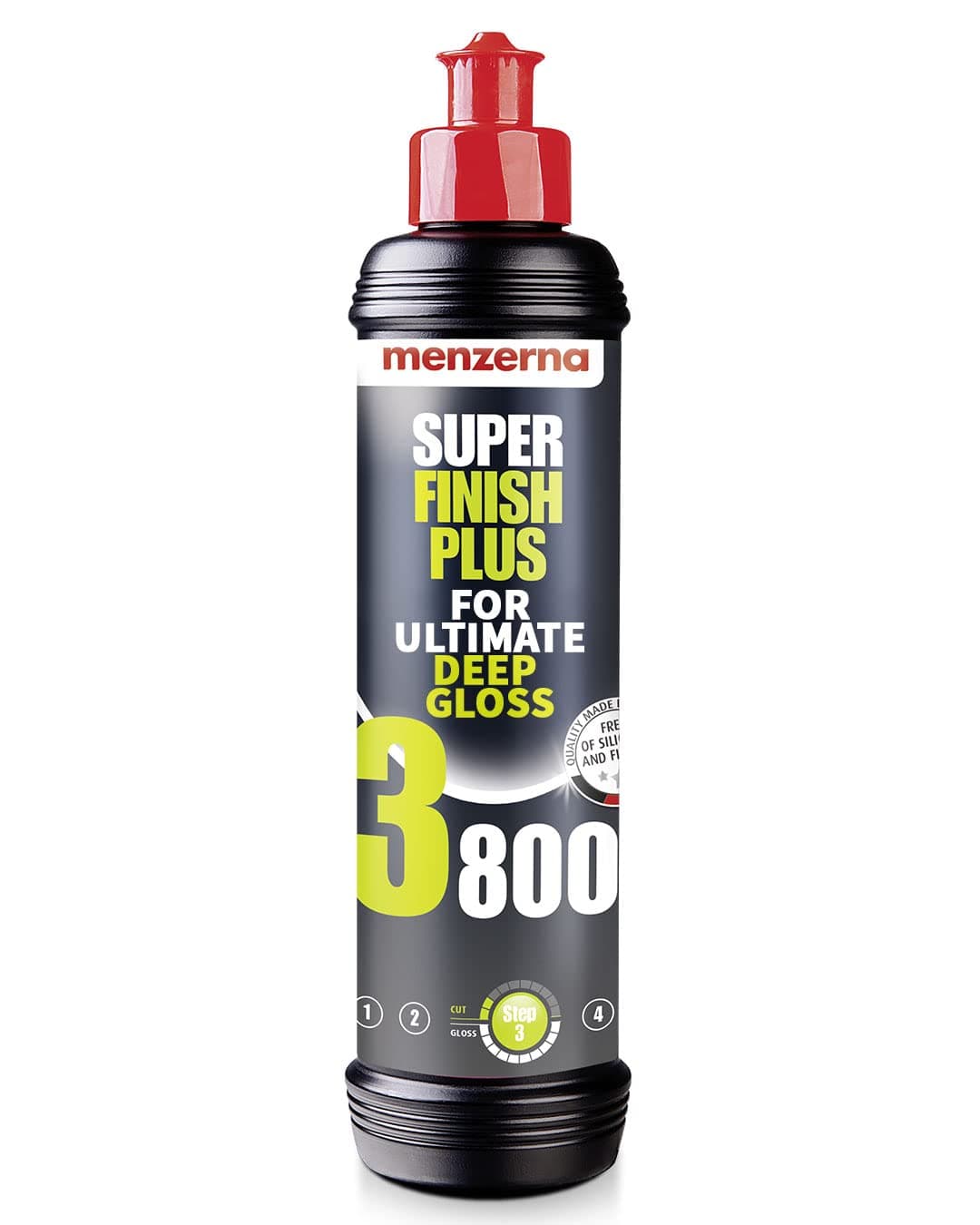 Menzerna Super Finish Plus 3800 car polishing compound, Removes polishing marks, micro-scratches and holograms in a brilliant performance, 250 ml