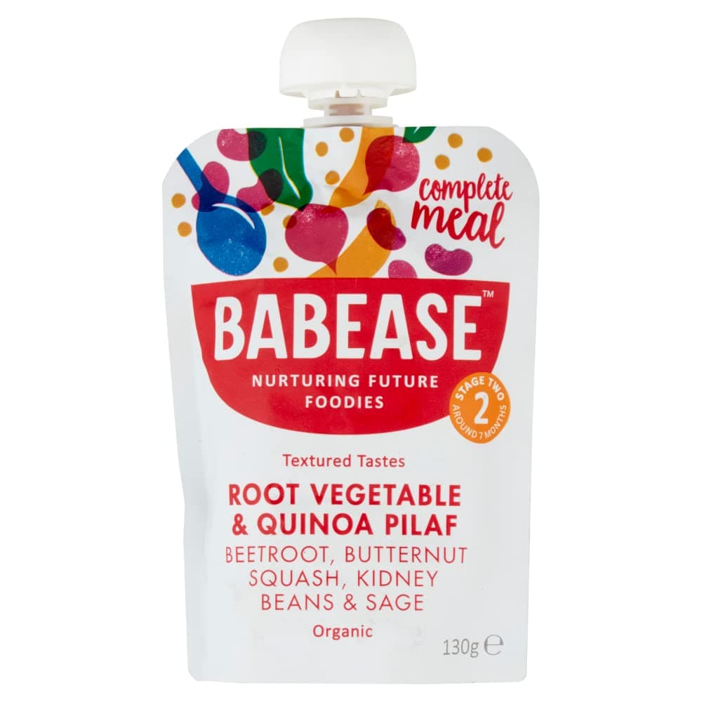 Babease Organic Root Vegetable & Quinoa Pilaf - Stage Two Baby Food, 130G