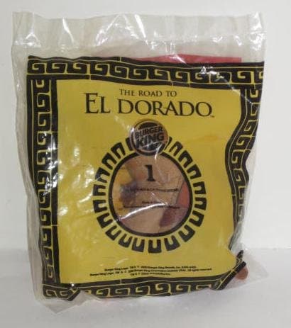 The Road to El Dorado Saber Chel & Bibo BK Burger King 2000 Toy #1