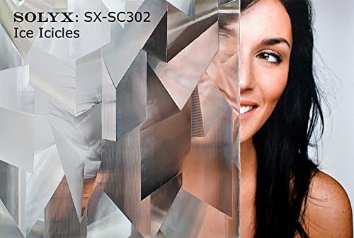 SOLYX: SX-SC302 Ice Icicles. 35.5" Wide Static Cling Window Film (Sold by the running foot. Order the number of feet needed. Ships as one continuous piece!)