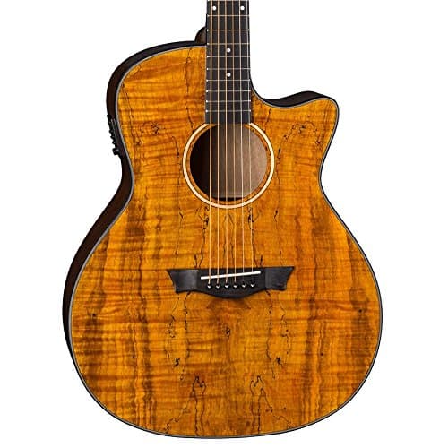Dean AXS Exotic Cutaway Acoustic-Electric Guitar, Spalt Top