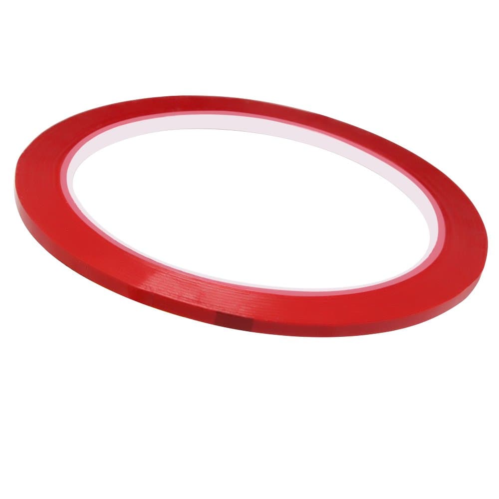 Homgaty 50m Self Adhesive Whiteboard Grid Gridding Marking Tape Graphic Charts Tape (Red)