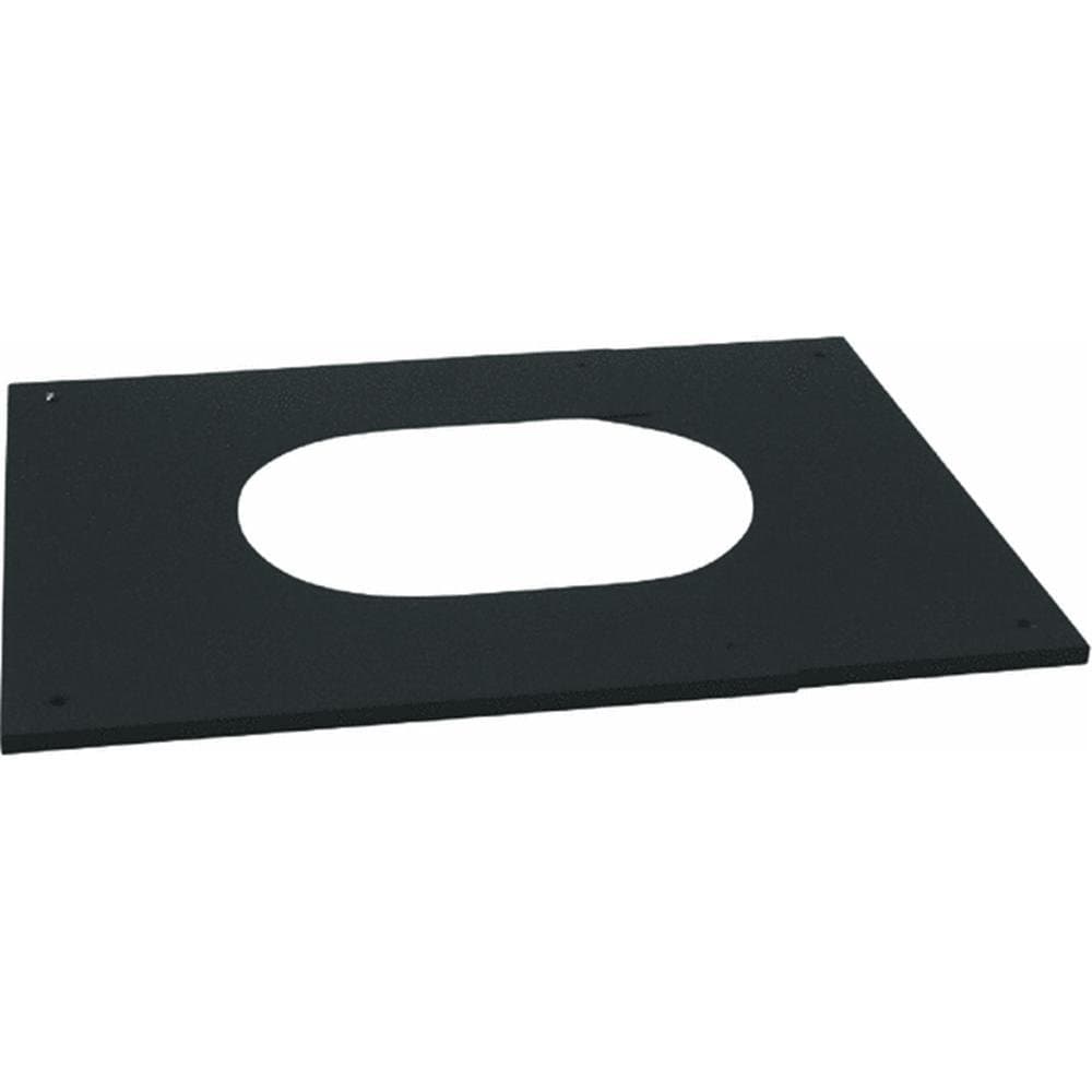 Selkirk Metalbestos 6T-PCPAJ Adjustable Pitched Ceiling Plate, 6 Inch, Matte Black