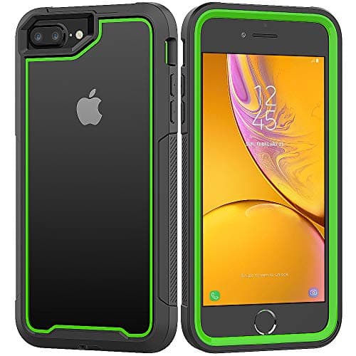 iPhone 8 Plus/iPhone 7 Plus/iPhone 6S Plus/iPhone 6 Plus Case, Yoomer Ultra Slim Shockproof Reinforced PC Frame Crystal Durable Flexible TPU Bumper Case for iPhone 8 Plus/7 Plus/6S Plus/6 Plus 5.5"