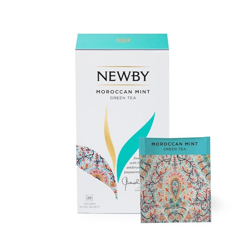 Newby Teas Classic Moroccan Mint Teabags, 25-Count