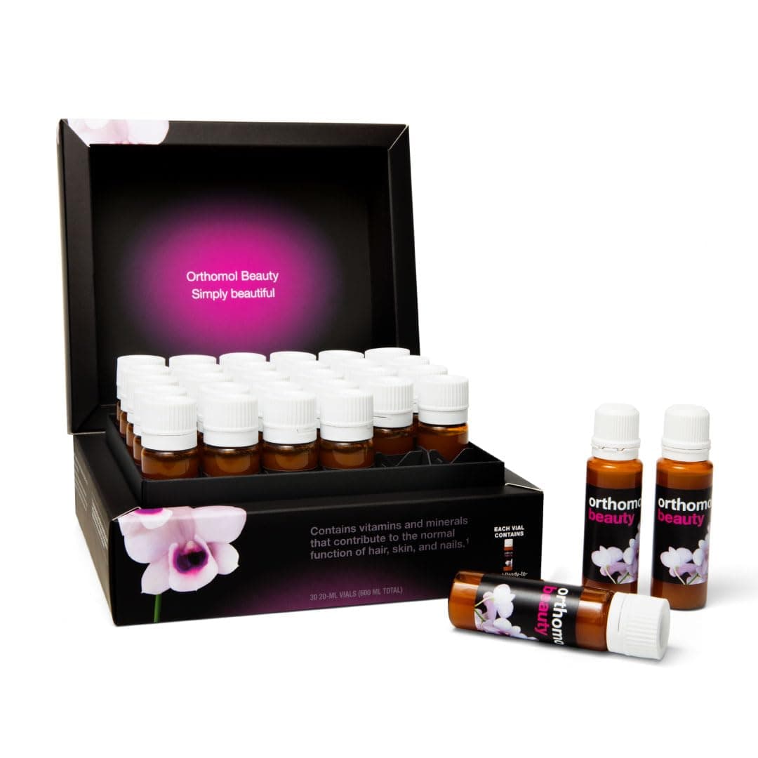 Beauty Vial - Liquid Women's Beauty Supplement with Collagen Hydrolysate, Hyaluronic Acid, and Coenzyme Q10 for Hair, Skin, and Nail Health