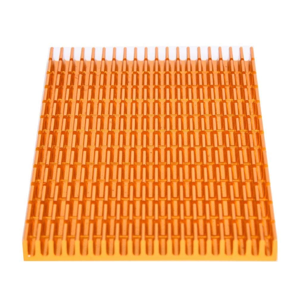Aluminum Heat Sink 120 x 64 x 6mm Mini Heatsink Cooling Fin for Cooling Stepper Driver and Generation, GoldenElectronic Component