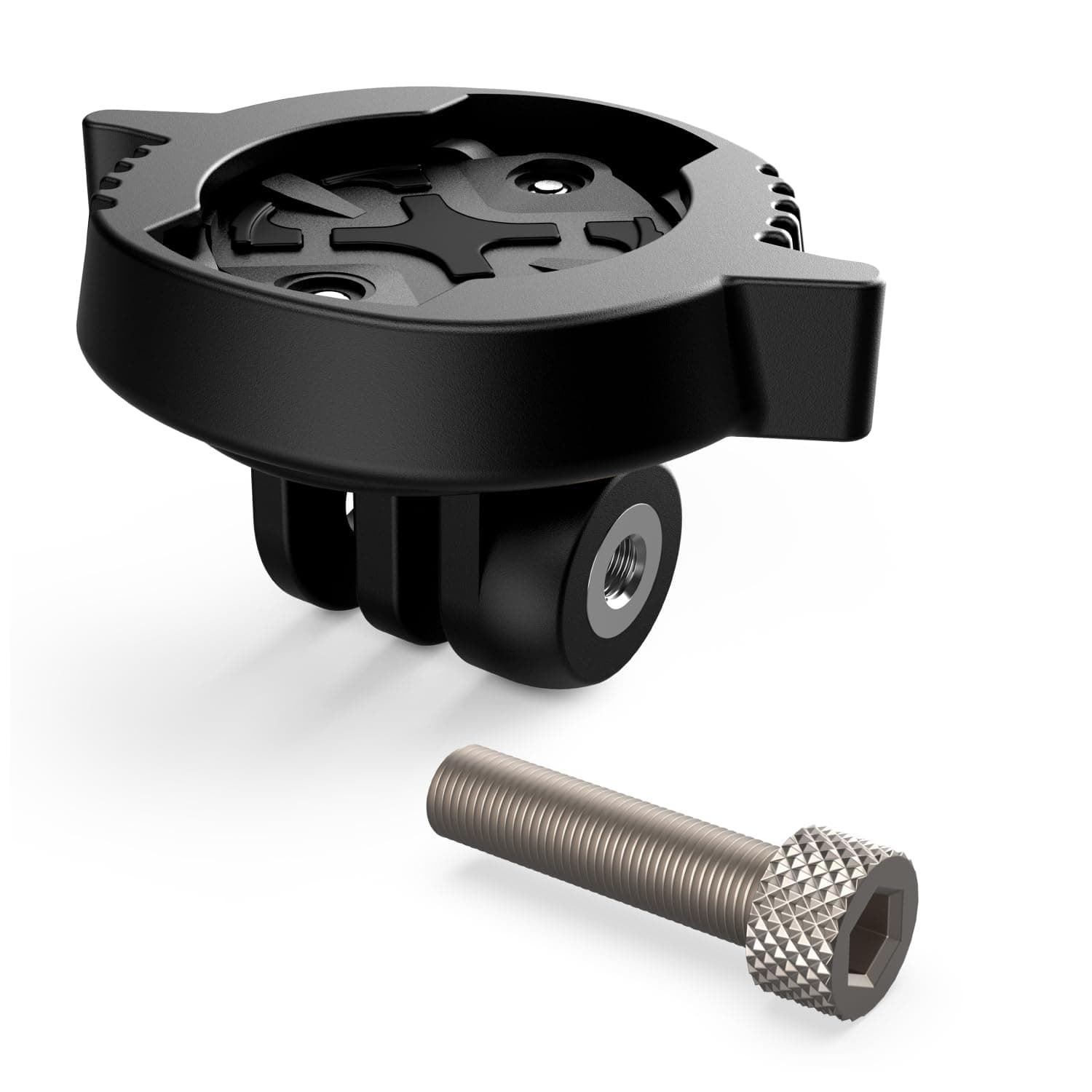 TUSITA Quarter-turn to Friction Flange Mount Adapter Compatible with Garmin Edge Bike GPS, Varia UT800 Smart Headlight - Mounting Bracket Designed for GoPro