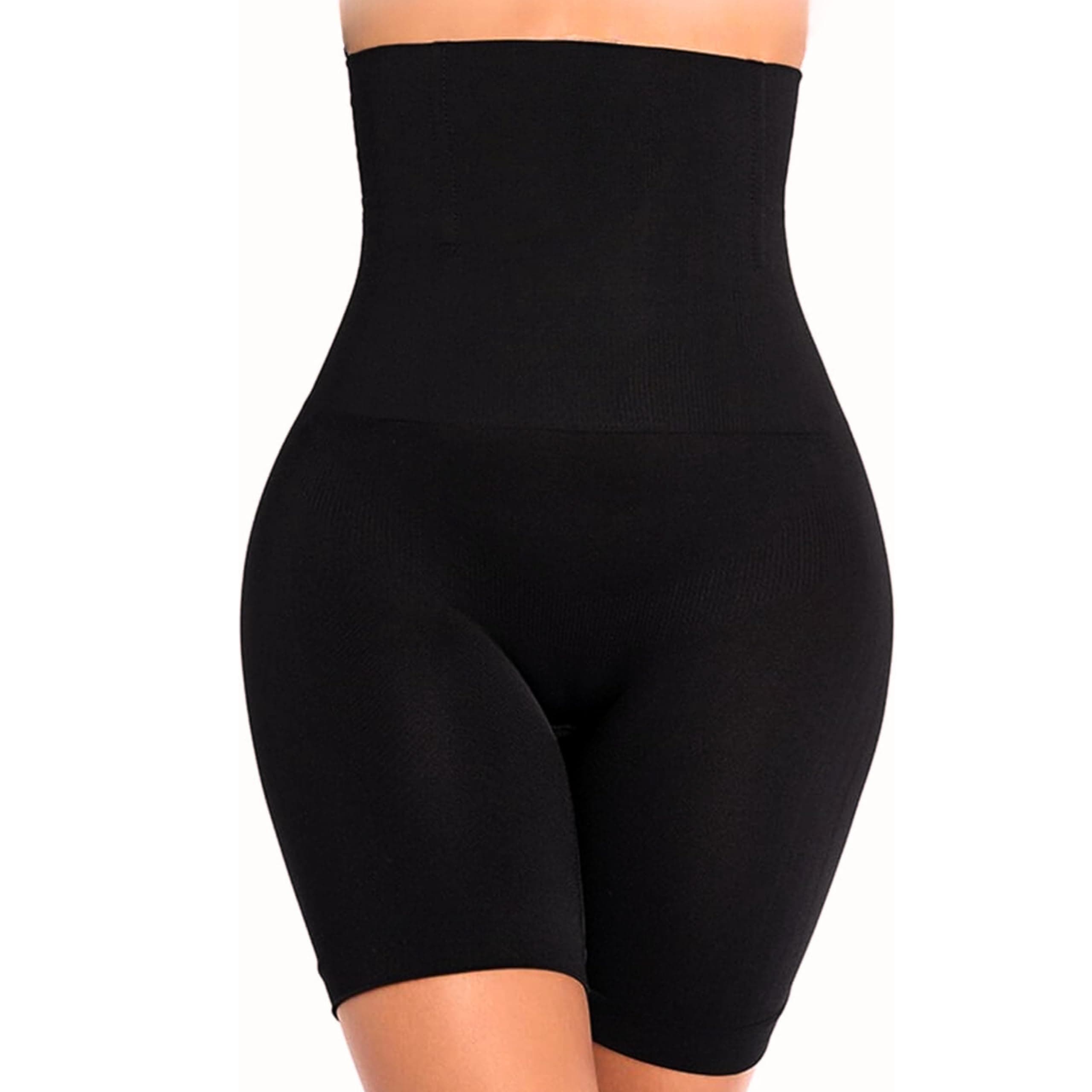 Women’s Seamless Shapewear Shorts – High-Waist Tummy Control Body Shaper – Smoothing Compression Underwear for Dresses & Skirts – Runs Small, Choose One Size Up