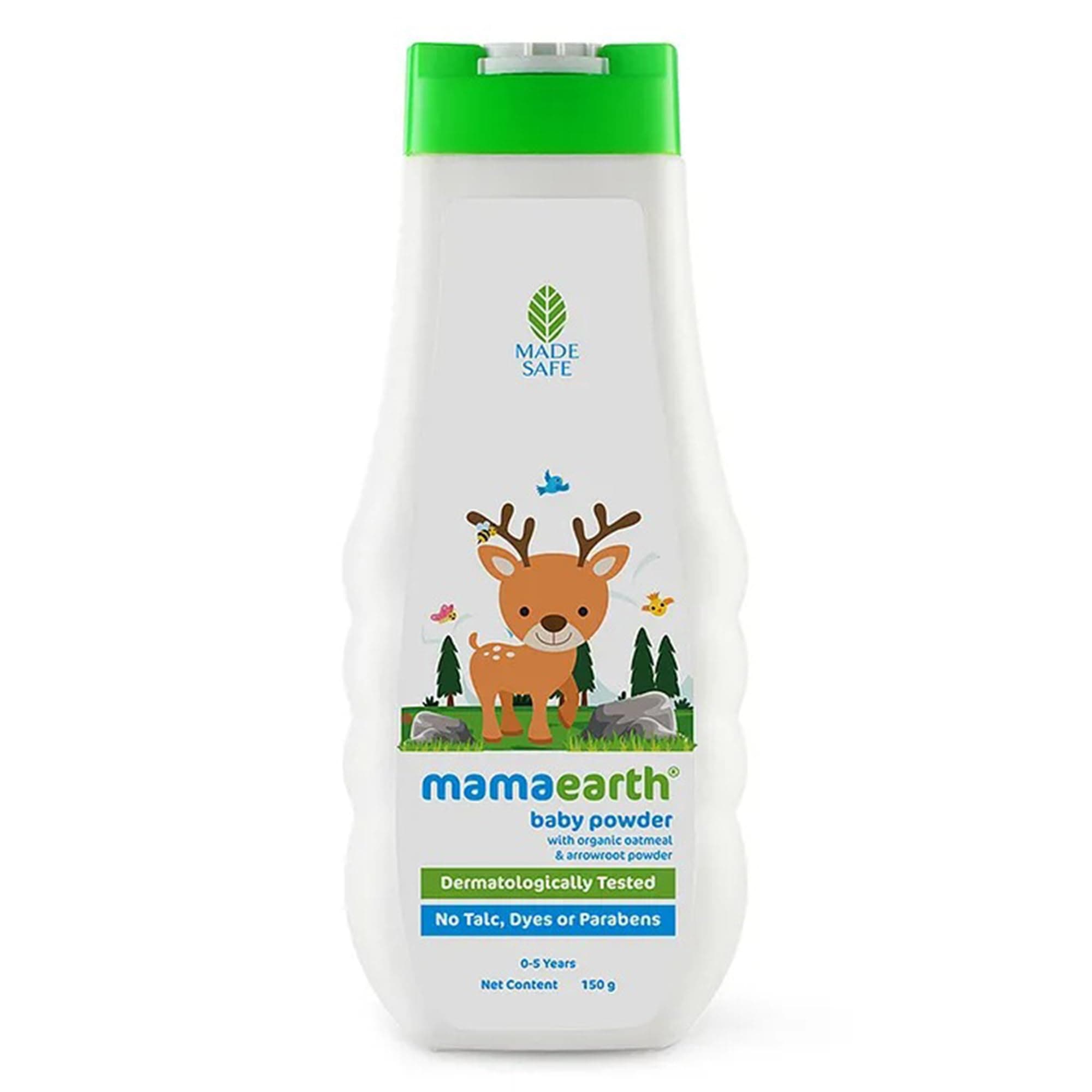 Baby Powder with Organic Oatmeal & Arrowroot 5.29 Oz (150g)