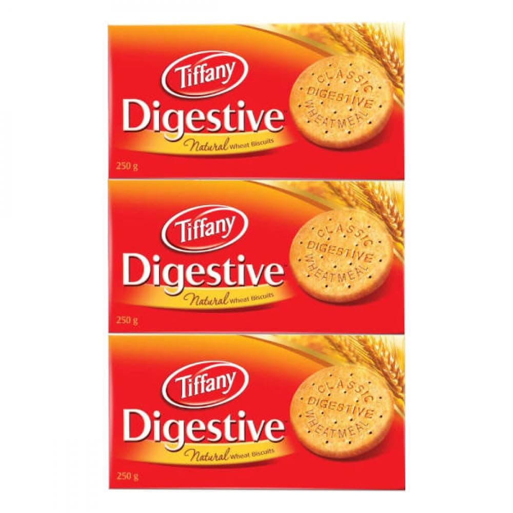 Tiffany Digestive Biscuits, 3 x 250g