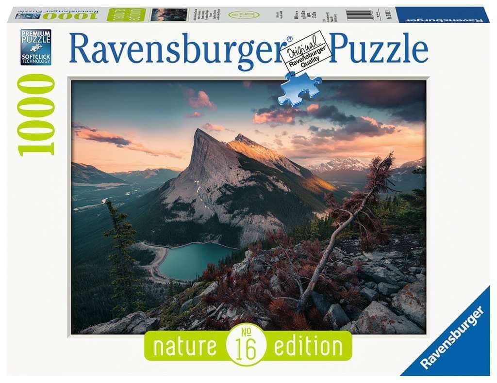 RavensburgerPuzzle 15011 - Evening in the Rocky Mountains - 1000 Pieces Puzzle for Adults and Children from 14 Years, Puzzle with Landscape and Nature