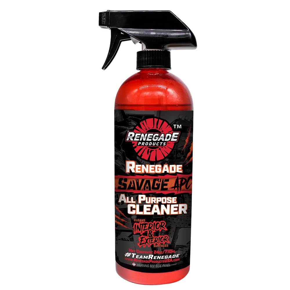 Savage All Purpose Cleaner 24 Ounce with Infused Soap for Enhanced Cleaning and Exfoliation of Wheels, Wheel Wells, Engine and Interior Surfaces