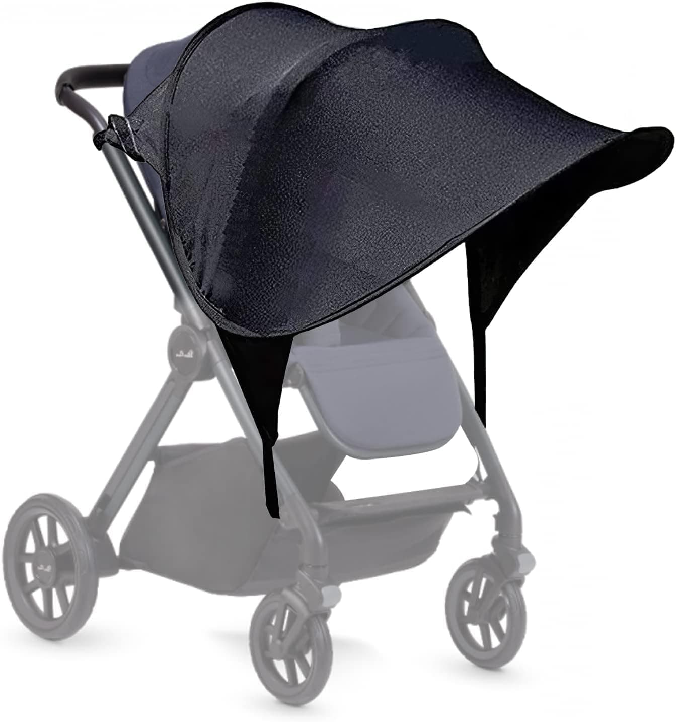 Pram Sun Shade Cover,Upf50+ Universal Baby Sunshade,Foldable Stroller Pushchair Awning,Breathable Shade,Stroller Canopy For Pushchair, Buggy,Stroller And Carrycot