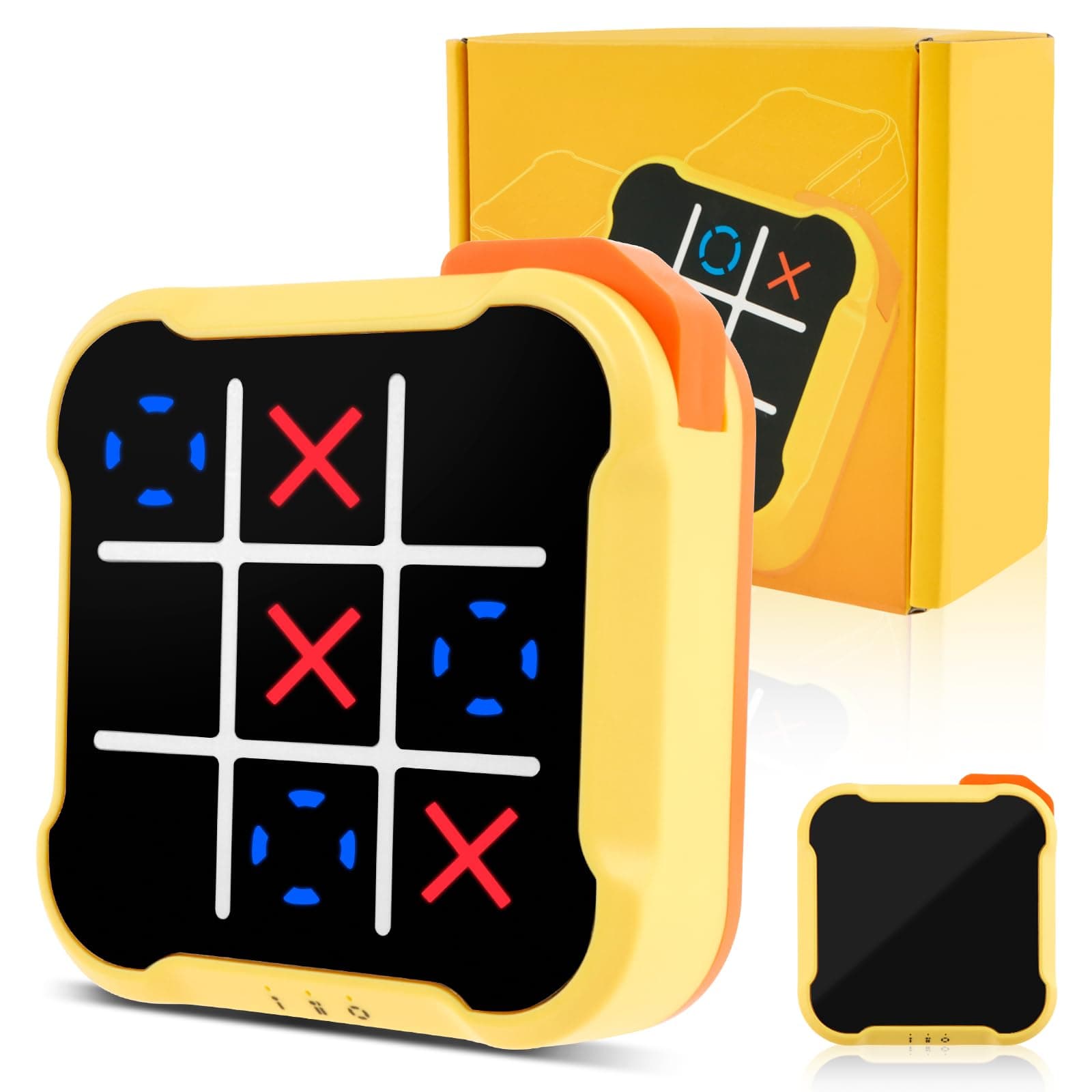 Tic Toe Bolt Game Electronic Tic Toe Game Noughts and Crosses Games Portable Tics Tacs Travel Family Games Education Toys for Educational and Memory Growth for 3+ Year Old Boys Girls Kids Adults
