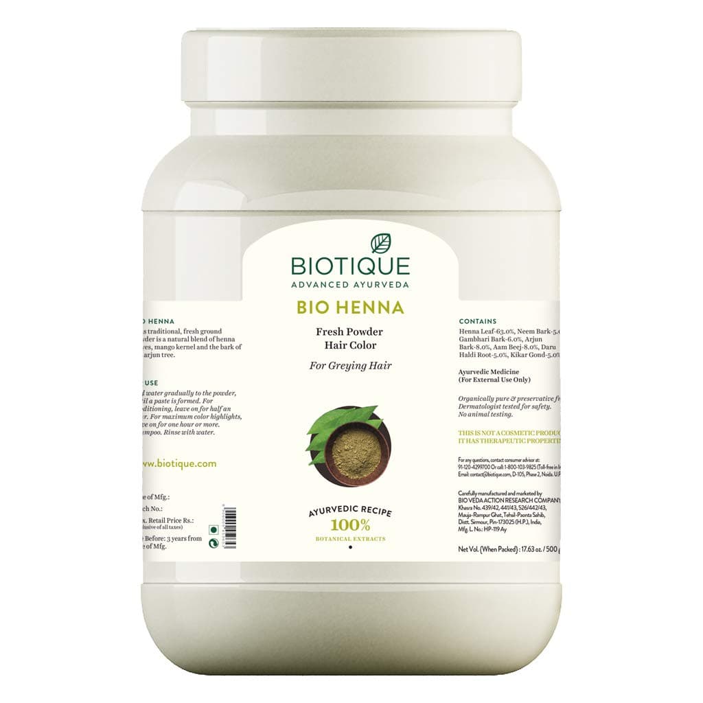 Biotique Bio Henna Leaf Hair Color, 500g