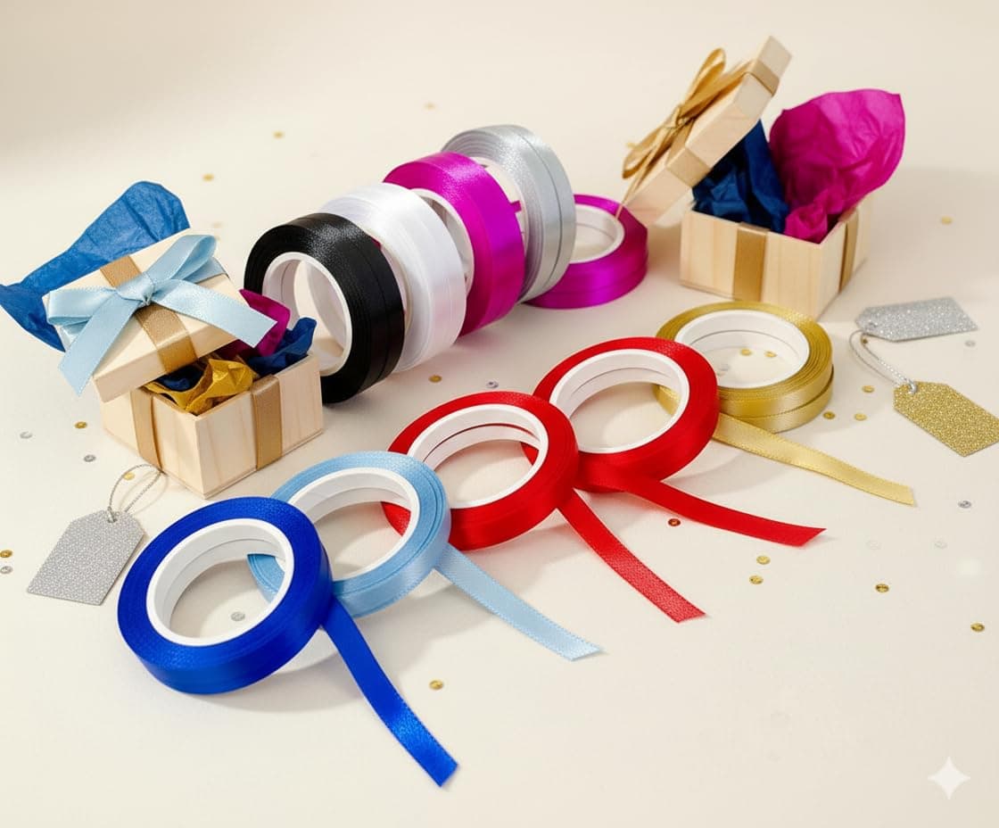 Curling Ribbon for Balloon Decoration (Pack of 16 Ribbons) (Multi-Color)