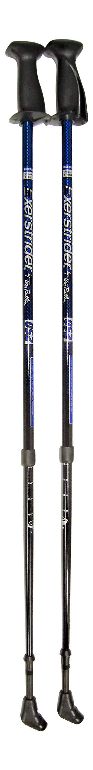 Exerstrider by Tom Rutlin OS2 Blue 2-Piece telescoping Total Body Walking Poles