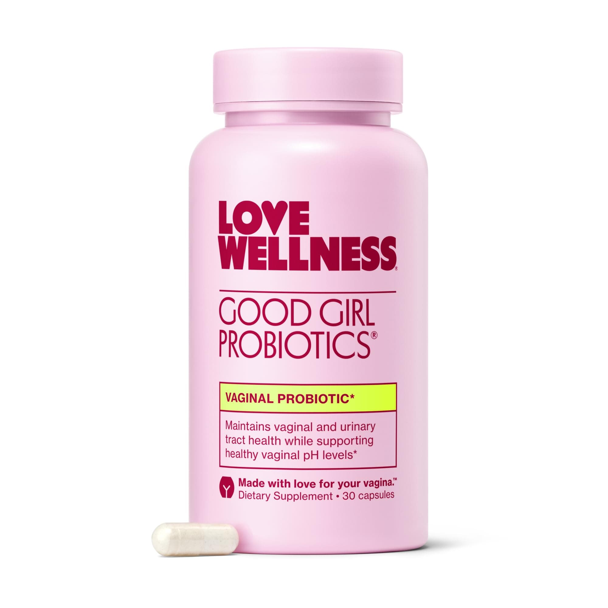 Good Girl Probiotics | Women’s Vaginal Health & pH Balance Supplement | 9-Strain Probiotic for Urinary Tract, Yeast, Odor & Immune Support | Gluten-Free (30-Day Supply)