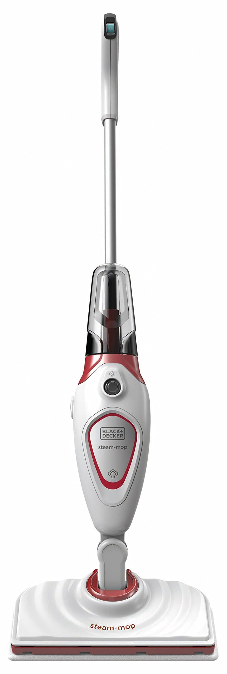Black & Decker Steam-Mop With 3 Accessories, 1600W, White/Red - Bds1616R-Qs,