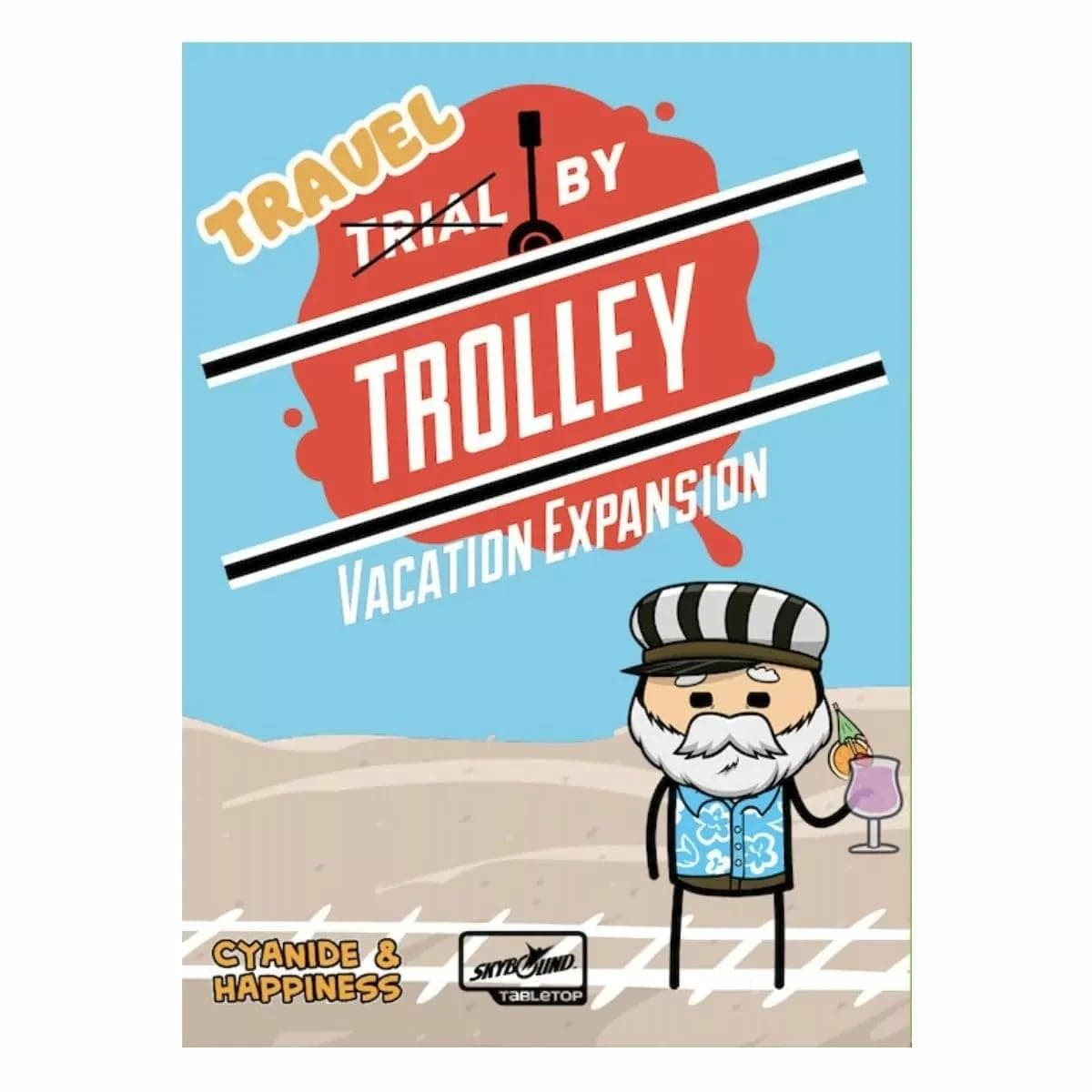Skybound Entertainment Trial by Trolley: Vacation Expansion - Skybound, Party Game of Moral Dilemmas & Trolley Murder, Ages 14+, 3-13 Players,