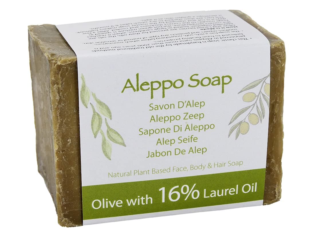 Green Bear Natural Genuine Traditional hand made Aleppo Soap - Olive & Laurel Oil 200gm