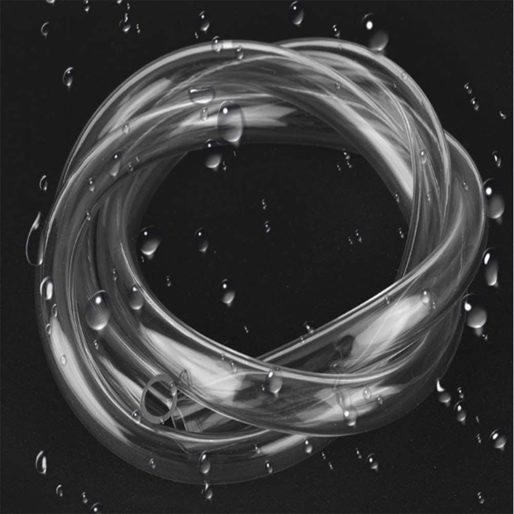 OD 13mm (1/2") x ID 10mm (2/5") Water Cooling Tube,Pipe,Transparent Water Cooling Soft PVC Tube Tubing Hose for PC Computer CPU Water Cooling System,1M,Clear