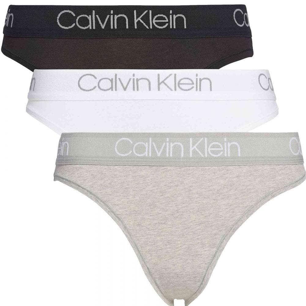 Calvin Klein Women's 3PK HIGH LEG TANGA Giftpacks