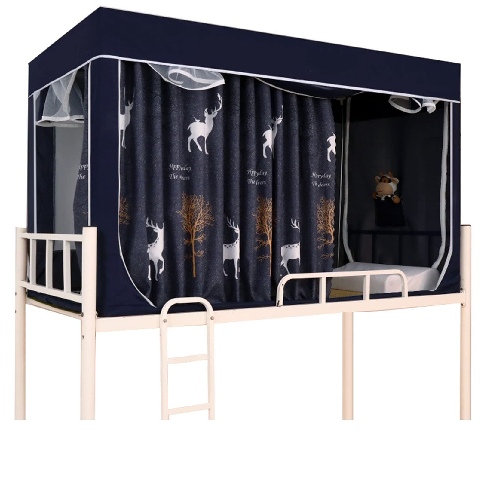 Bed Canopy Tents Curtain Blackout Curtain Single Bed Tent Curtain Student Shading Cloth Bed Canopy Mosquito Net Student Sleep Privacy Protection