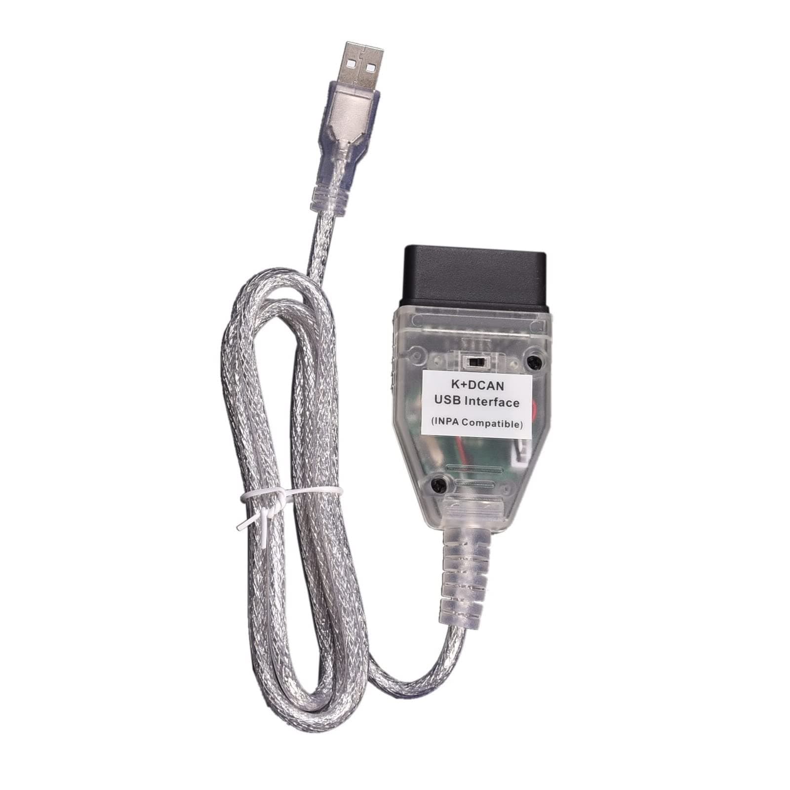 AntiBreak INPA K+ CAN Ediabas k d can Cable USB Switch k+dcan BMW USB obdii ediabas inpa dcan Cable (Silvery2)