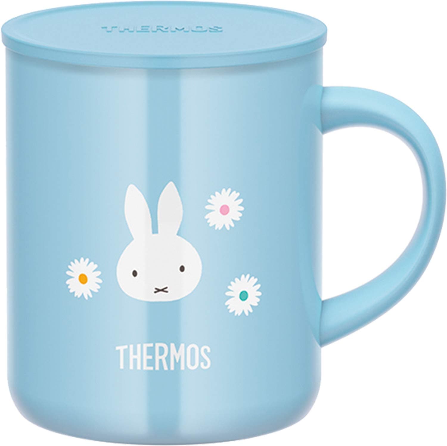 Thermos JDG-350B LB Vacuum Insulated Mug, 11.8 fl oz (350 ml), Miffy, Light Blue
