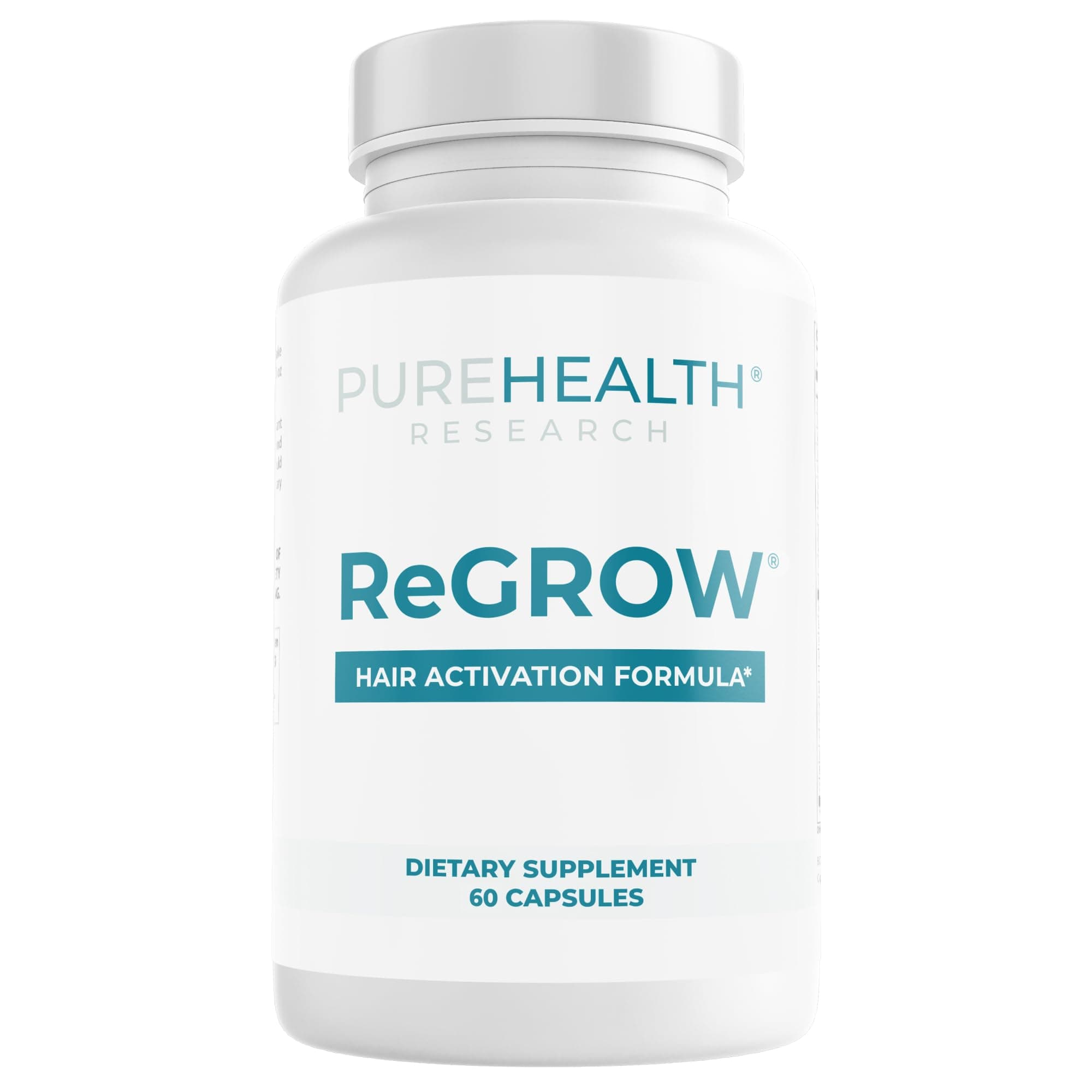 ReGrow - Hair Growth Vitamins - with Saw Palmetto, Biotin, Collagen, Zinc, Iron, Iodine, Selenium & More - Hair Supplements for Women & Men - 60 Capsules