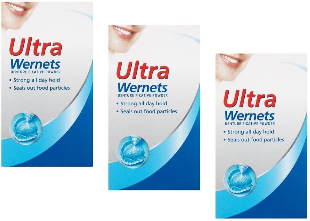Ultra Wernets Denture Fixative Powder - 40 g (3 Packs) by Ultra Wernets