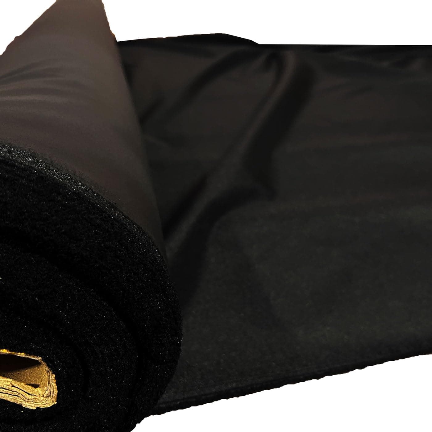 EU Fabrics Waterproof Polyester Fabric — Fire Retardant Cloth for Outdoor Garden Furniture, Awnings, Covers or Patches — Perfect Sewing Material for Crafts and Hobbies — 1 m² (Black)