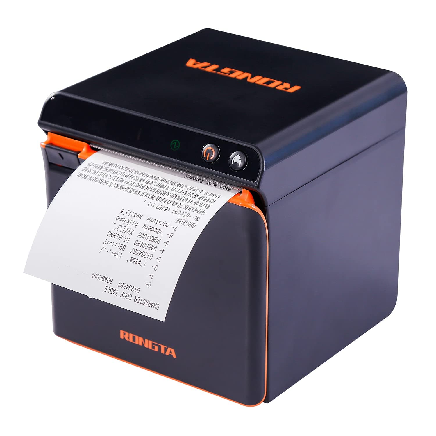 Rongta Direct Thermal Receipt Printer Auto Cutter High Speed Printing USB+Etherent 80MM Receipt Printer ESC/POS/OPOS Support NFC, Windows Cash Drawer Do Not Square ACE, H1