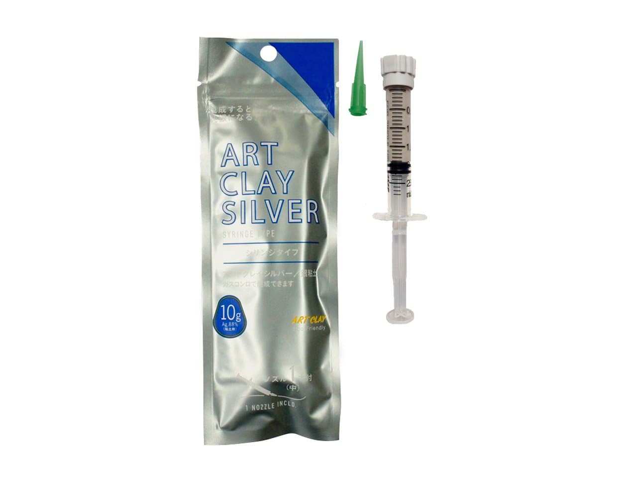 Art Clay Silver New Formula Syringe, 10g 1 Tip