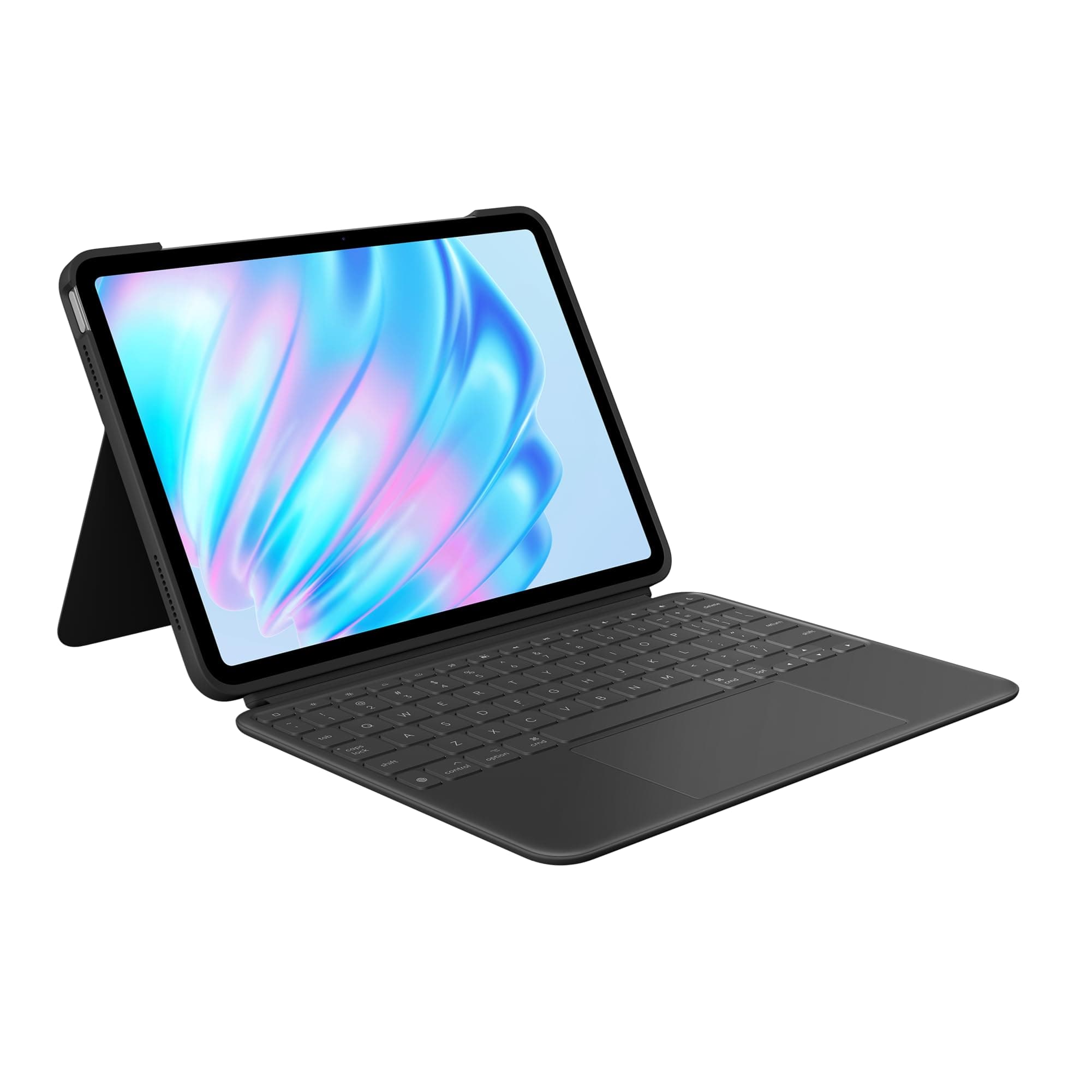 Logitech Combo Touch iPad Air 11" (M2) (2024), iPad Air (4th & 5th Gen - 2020, 2022) Keyboard Case - Detachable Backlit Keyboard with Kickstand - Midnight Black